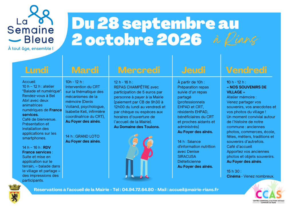 SEMAINE BLEUE